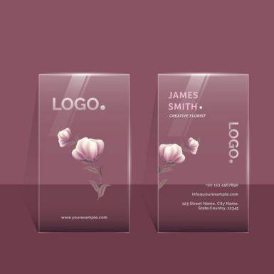 Premium Transparent Visiting Card